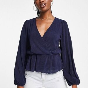 Chic Navy Women's Blouse